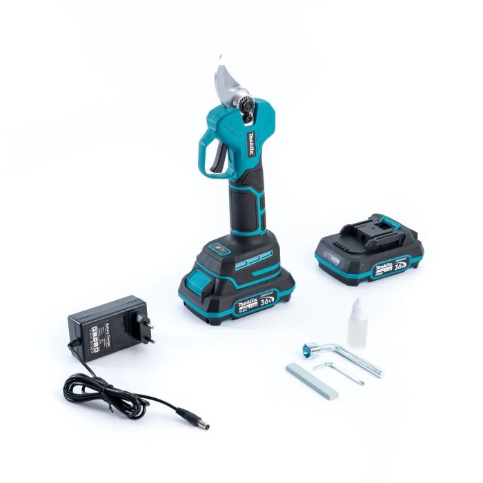 Бесщеточный аккумуляторный секатор Makita DUP385 (36V, 6AH) Мощный садовый АКБ секатор Макита 30 мм