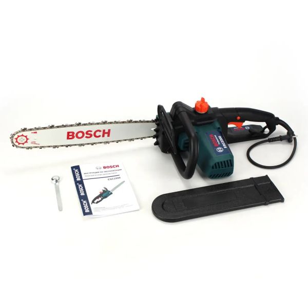 Електрична ланцюгова пила Bosch ESC2200 (2.2 кВт, шина 35 см) с безключовою натяжкою ланцюга, Електропила Бош 