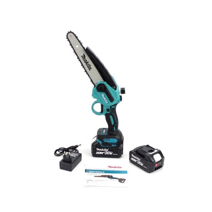 Аккумуляторная мини-пила Makita DUC155HN-8 (36V, 5AH, шина 20 см) с автоматической смазкой цепи TC