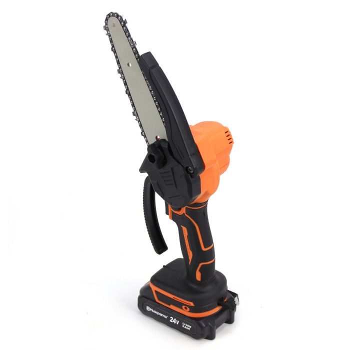 Ланцюгова акумуляторна міні-пила Husqvarna 65iXP KIT (24V, 5Аh) Ручний веткоріз Хускварна з шиною 15 см і двома АКБ для дерев