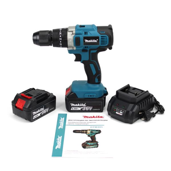 Ударний безщітковий шуруповерт Makita DTW485 (36V, 6AH). Акумуляторний дриль-шуруповерт із ударом Макіта