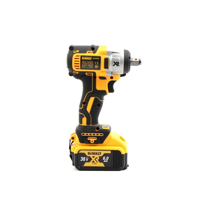 Гайковерт акумуляторний DeWalt DCF922D2T (36V, 5Ah) Гайковерт Деволт 447Nm з регулюванням обертів + ​​2АКБ у кейсі