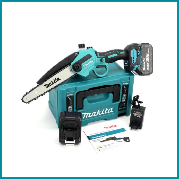 Аккумуляторная мини-пила Makita DUC155HN-8 (36V, 5AH, шина 20 см) с автоматической смазкой цепи TC
