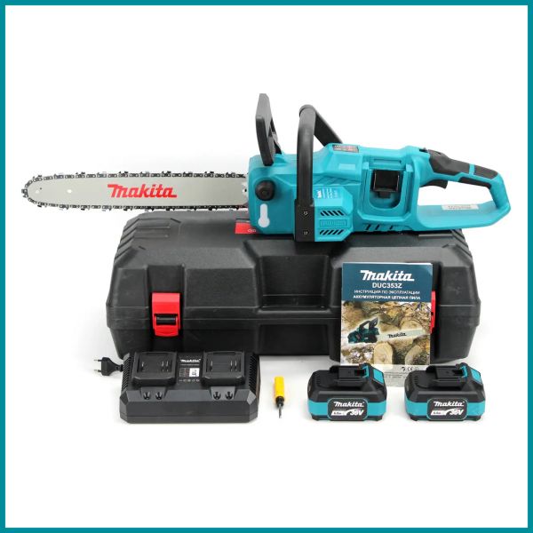 Аккумуляторная цепная пила Makita DUC353Z (36V, 6Ah, шина 40см). АКБ пила Макита TC