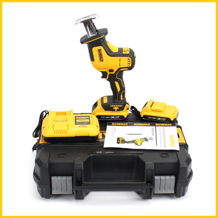 Аккумуляторная сабельная пила DeWalt DCS312NT (24V, 4AH) АКБ ножовка Деволт TC