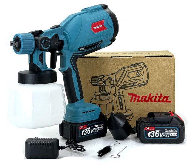 Акумуляторний фарборозпилювач Makita JK-SG5 PROFESSIONAL (36V, 6 Ah) Фарборозпилювач Макіта з 2 АКБ в комплекті