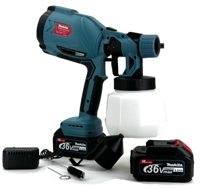 Акумуляторний фарборозпилювач Makita JK-SG5 PROFESSIONAL (36V, 6 Ah) Фарборозпилювач Макіта з 2 АКБ в комплекті
