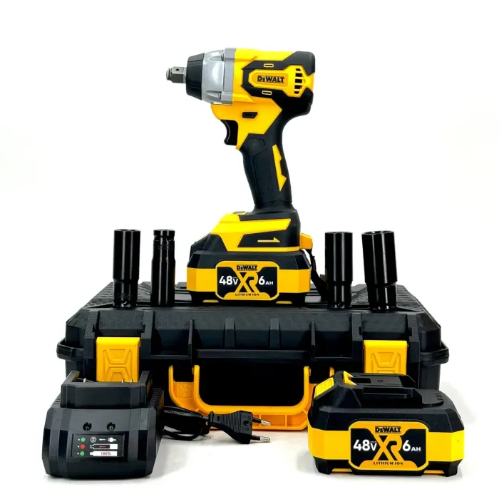 Гайковерт аккумуляторный DeWalt DCF895P2T (48V, 6AH) Бесщеточный мощный ударный гайковерт Деволт