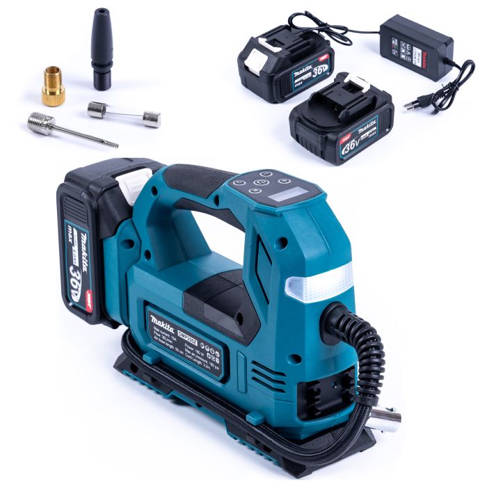 Автомобильный компрессор Makita DMP200Z (36V, 6Ah) Бесщеточный аккумуляторный компрессор Макита для авто 12V