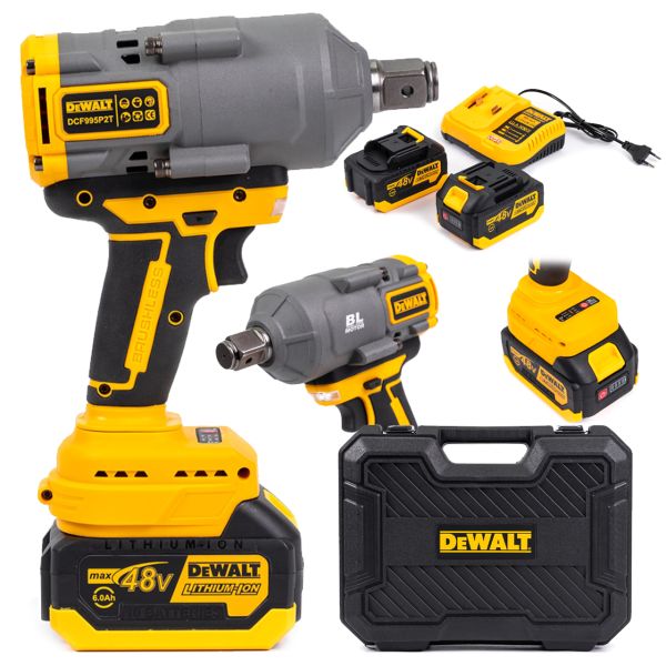 Безщітковий ударний акумуляторний гайковерт DeWalt DCF995P2T (48V 6Ah) АКБ Деволт 1350 Nm для великих навантажень
