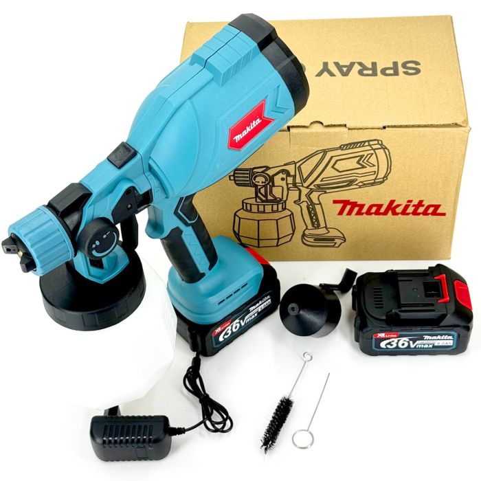 Акумуляторний фарборозпилювач Makita JK-SG5 PROFESSIONAL (36V, 6 Ah) Фарборозпилювач Макіта з 2 АКБ в комплекті