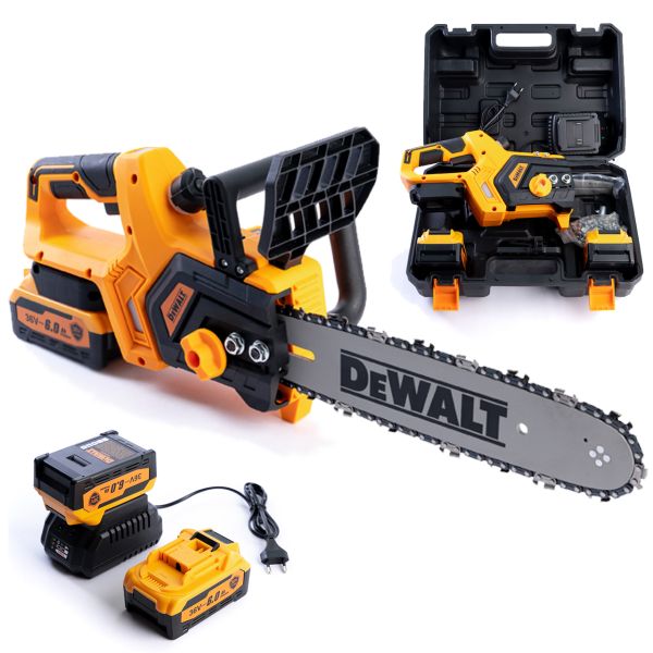 Акумуляторна пила DeWalt DCM220N (36 V, 6 AH) Безщіткова пила Деволт шина 30 см з безключовим натягуванням