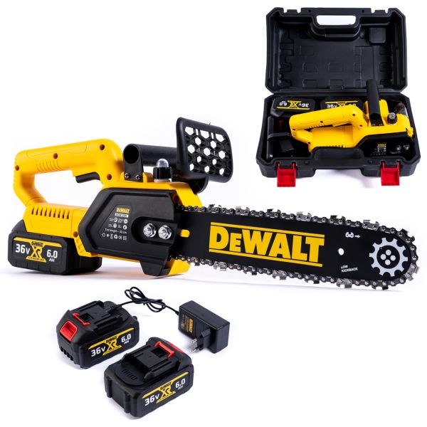 Акумуляторна ланцюгова безщіткова пила DeWalt DCM125N (36V, 6 Ah) АКБ пила Девольт для дачі з шиною