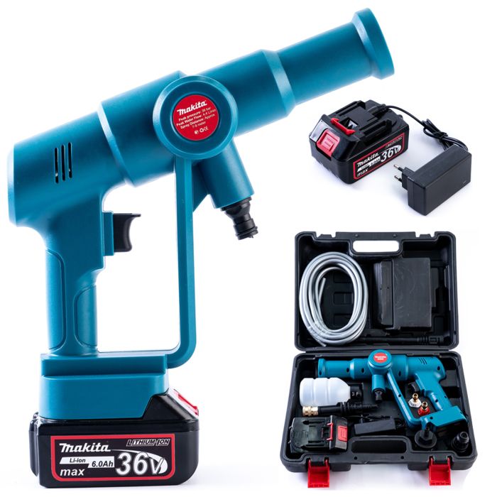 Безщіткова акумуляторна мийка Makita DHW160Z (36V, 6Ah,36 БАР) Портативна ручна АКБ мінімийка Макіта