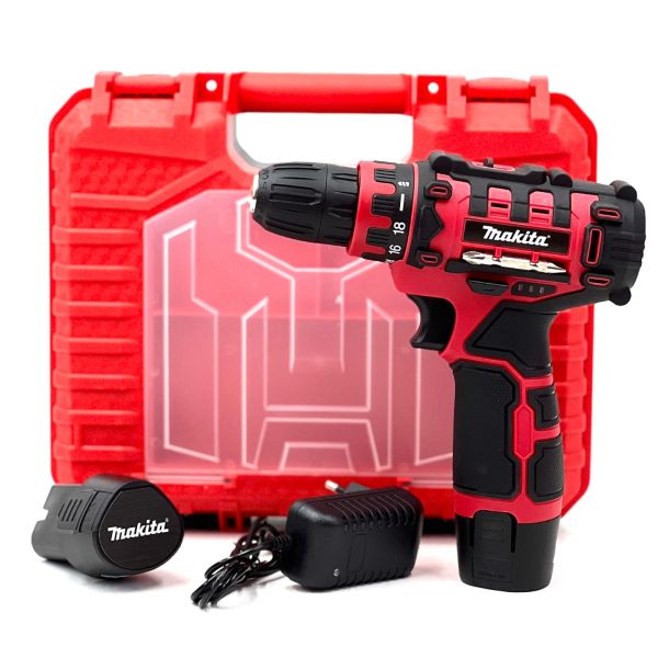 Акумуляторний дриль-шурупокрут Makita 8282 DWALE RED (12V, 3AH) Надійний компактний шурупокрут Макіта