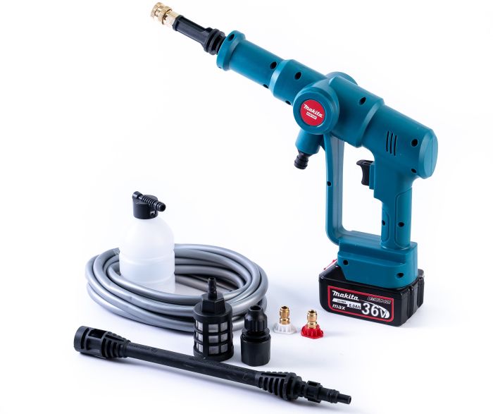 Безщіткова акумуляторна мийка Makita DHW160Z (36V, 6Ah,36 БАР) Портативна ручна АКБ мінімийка Макіта