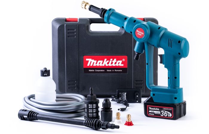 Безщіткова акумуляторна мийка Makita DHW160Z (36V, 6Ah,36 БАР) Портативна ручна АКБ мінімийка Макіта