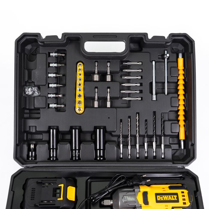 Ударний акумуляторний гайковерт DeWalt DCF965P2T (48V 6Ah, 800 Nm) Безщітковий гайковерт Деволт з комплектом інструментів