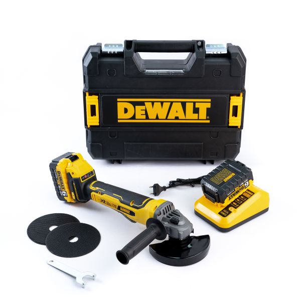 Безщіткова акумуляторна болгарка DeWalt DCG413 (48V, 6AH) Кутова шліфувальна машина Девольт 125 мм