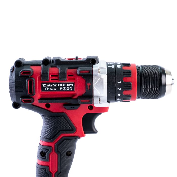 Шуруповерт акумуляторний Makita DHP486 (36V, 6Ah) Шуруповерт Макіта з ударом і швидкозатискним патроном 10мм в кейсі