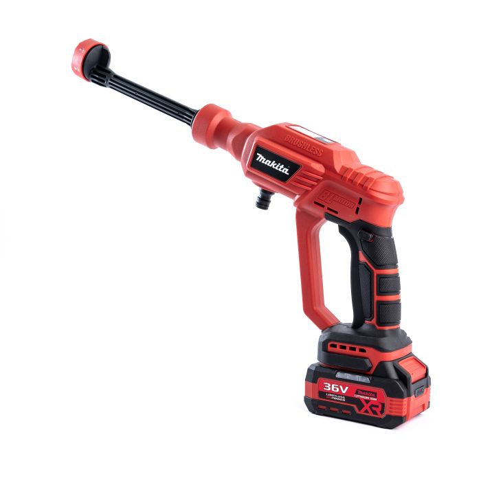 Безщіткова акумуляторна мийка Makita DXR-928 RED ( 36V, 40 БАР) Портативна автомийка Макіта з дисплеєм
