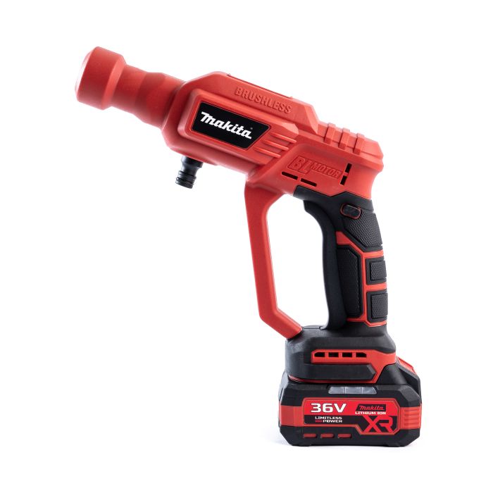 Безщіткова акумуляторна мийка Makita DXR-928 RED ( 36V, 40 БАР) Портативна автомийка Макіта з дисплеєм