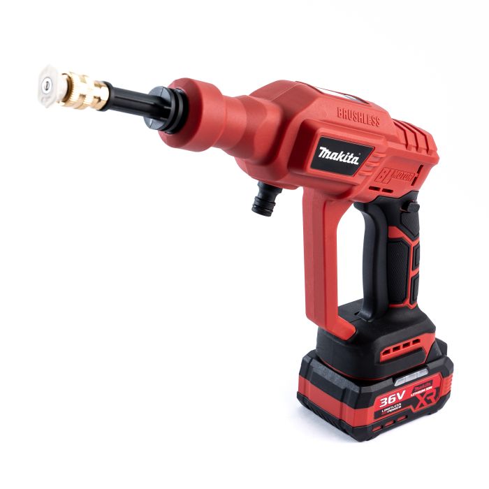 Безщіткова акумуляторна мийка Makita DXR-928 RED ( 36V, 40 БАР) Портативна автомийка Макіта з дисплеєм