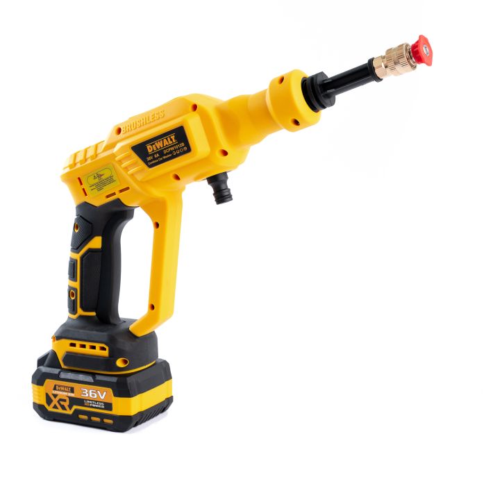 Аккумуляторная бесщеточная мойка DeWalt DCPW1012B ( 36V 6Ah 40 бар) Ручная автомойка Девольт с дисплеем