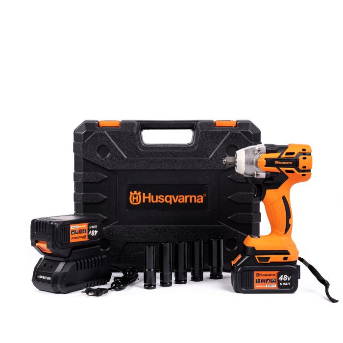Аккумуляторный бесщеточный гайковерт Husqvarna XP360S (48V 6Ah) Мощный гайковерт Хускварна с набором инструментов