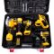 Набор аккумуляторный DeWalt 5в1 48V (Шуруповерт + Гайковерт + Перфоратор + УШМ + Циркулярка) Бесщеточный АКБ набор Деволт 5в1