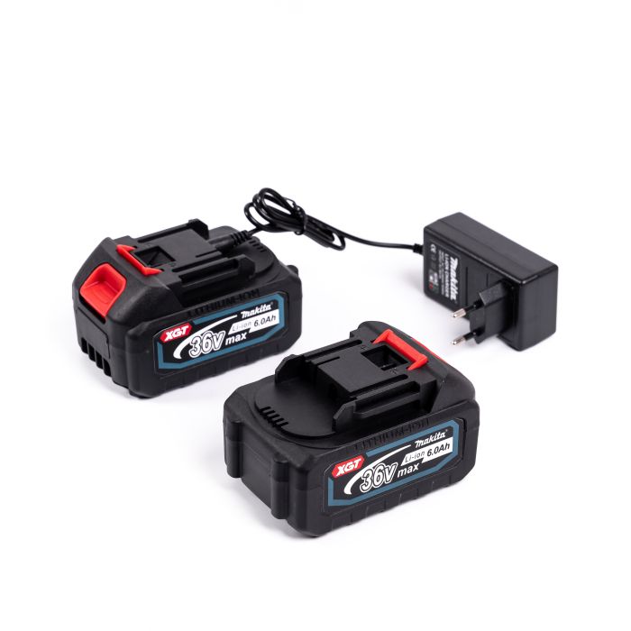 Акумуляторний набір 5в1 Makita 36V (Міні-пила + Секатор + Тример + Повітродувка + Штанга телескопічна) Садовий АКБ набір Макіта