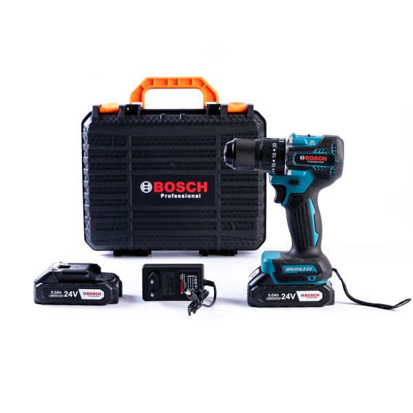 Безщітковий акумуляторний ударний шуруповерт Bosch GSR-120li PRO (24 V, 5 Ah) Потужний дриль-шурупокрут Бош