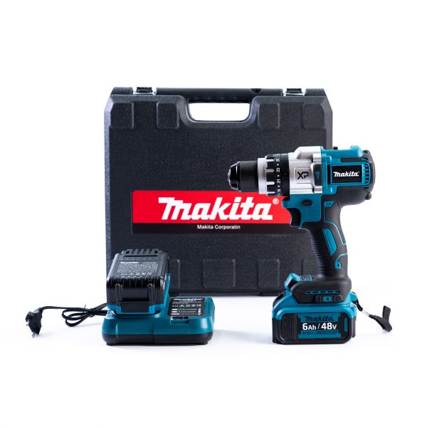 Ударний акумуляторний дриль-шуруповерт Makita DTW458Z (48V, 6AH) Безщітковий із великим набором Макіта 13 мм