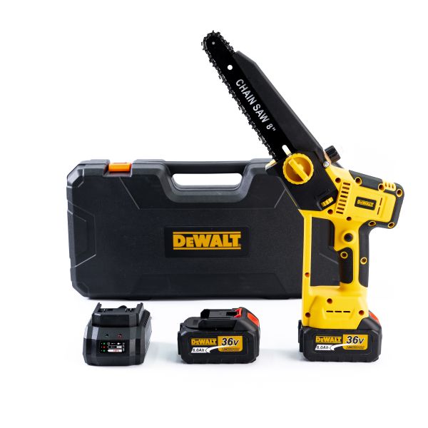 Безщіткова акумуляторна пила DeWalt DCMPS530P2 (36V,6AH) 20 см Мініпила девольт з автоматичним мастилом