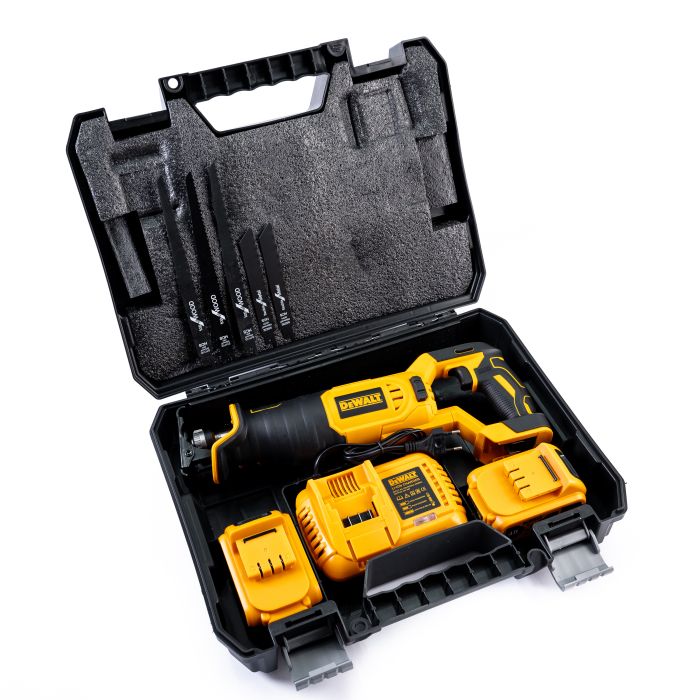 Аккумуляторная сабельная пила DeWalt DCS385N (48V, 6AH) АКБ ножовка Деволт с индикатором заряда