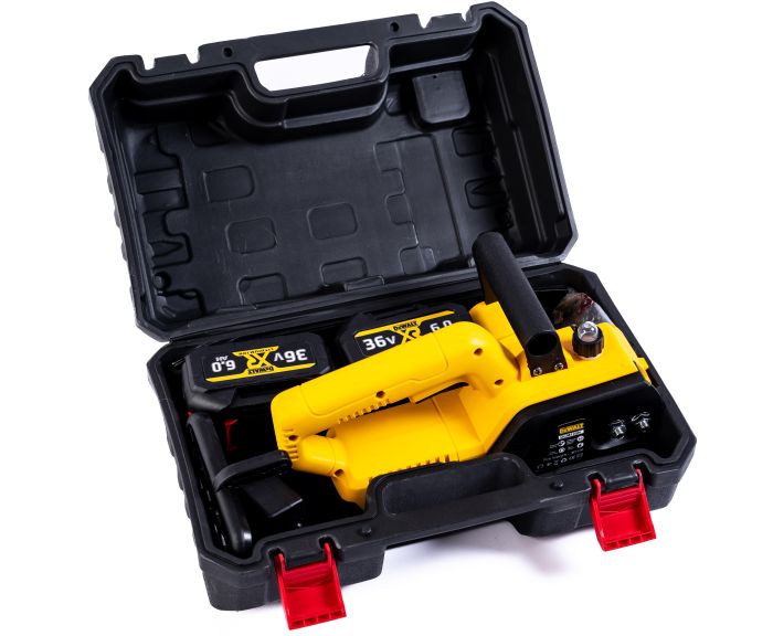 Аккумуляторная цепная бесщеточная пила DeWalt DCM125N (36V, 6Ah) АКБ пила Девольт для дачи с шиной 30см