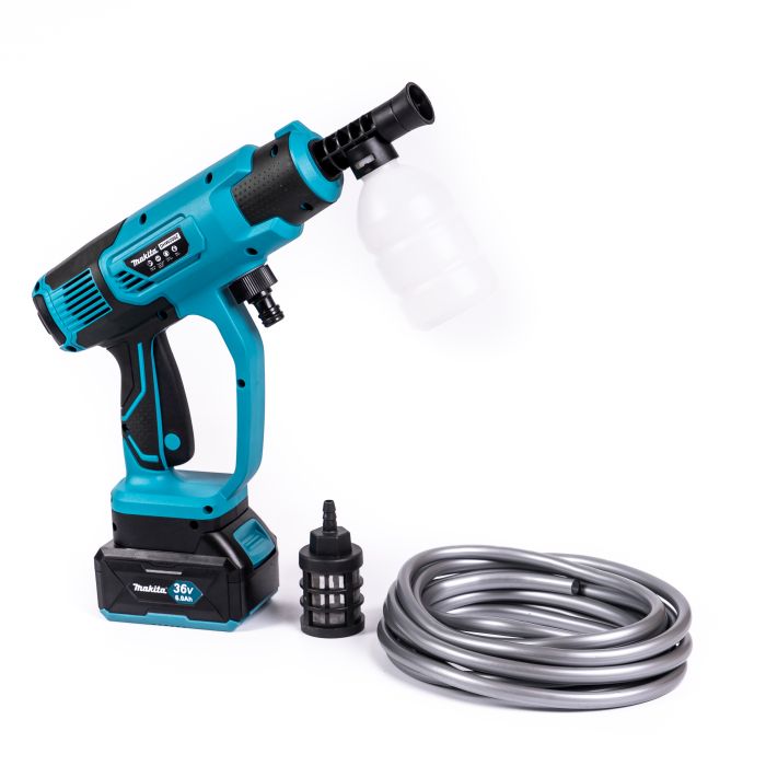 Мини-мойка аккумуляторная Makita DHW200Z (36V, 6Ah 40 бар) Бесщеточная ручная АКБ мойка Макита