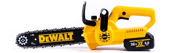 Аккумуляторная цепная бесщеточная пила DeWalt DCM125N (36V, 6Ah) АКБ пила Девольт для дачи с шиной 30см