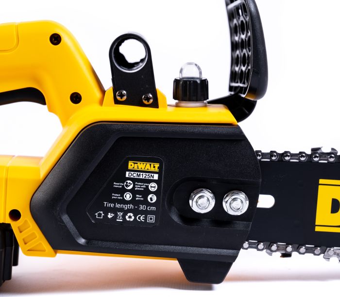 Аккумуляторная цепная бесщеточная пила DeWalt DCM125N (36V, 6Ah) АКБ пила Девольт для дачи с шиной 30см