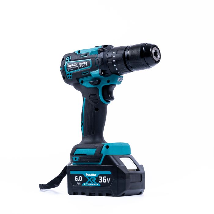 Аккумуляторный ударный шуруповерт Makita DTW485 (36V, 6AH) Бесщеточный шуруповерт Макита 13 мм с набором