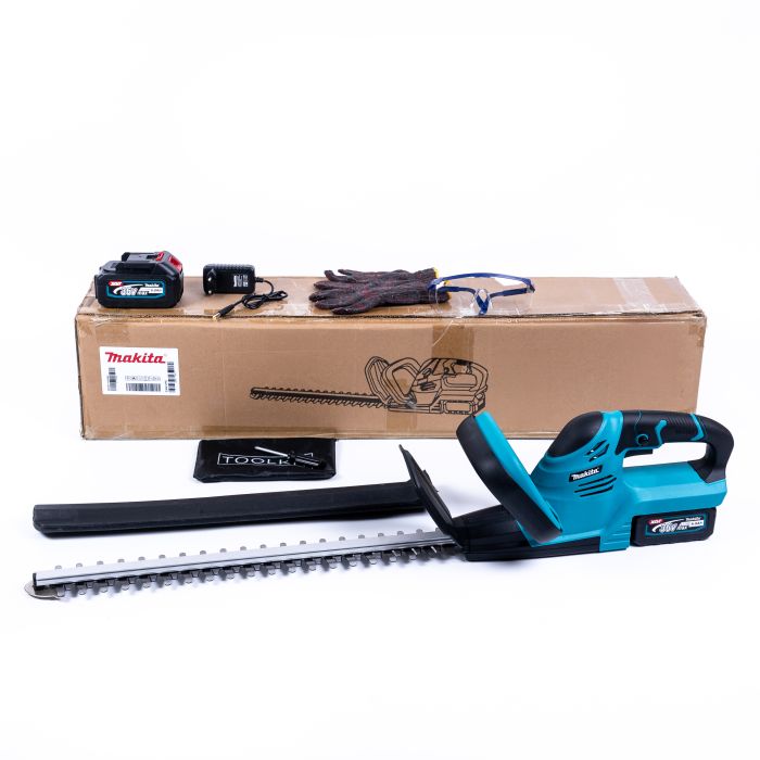 Кусторез Makita DUH505DZ аккумуляторный (36V 6AH) c длинной насадкой, кусторез с 2 АКБ для стрижки кустов