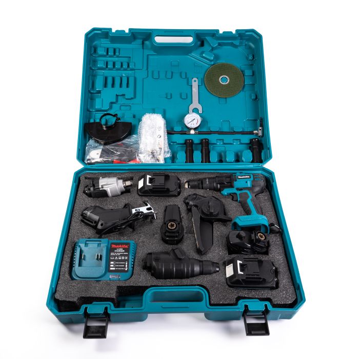 Акумуляторний багатофункціональний набір Makita 7в1 DF500DWE (48V, 6Ah) Мультитул Макіта з кейсом та 2 АКБ