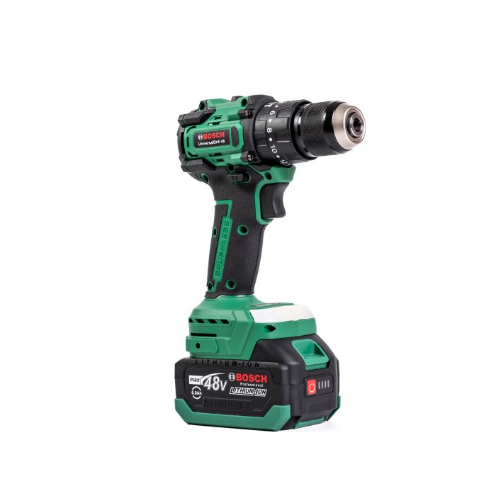 Безщітковий акумуляторний набір Bosch 4в1 (Гайковерт + Шуруповерт + Перфоратор + УШМ) Набір Бош з 3 АКБ по 48V та насадки
