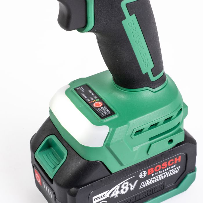 Безщітковий акумуляторний набір Bosch 4в1 (Гайковерт + Шуруповерт + Перфоратор + УШМ) Набір Бош з 3 АКБ по 48V та насадки