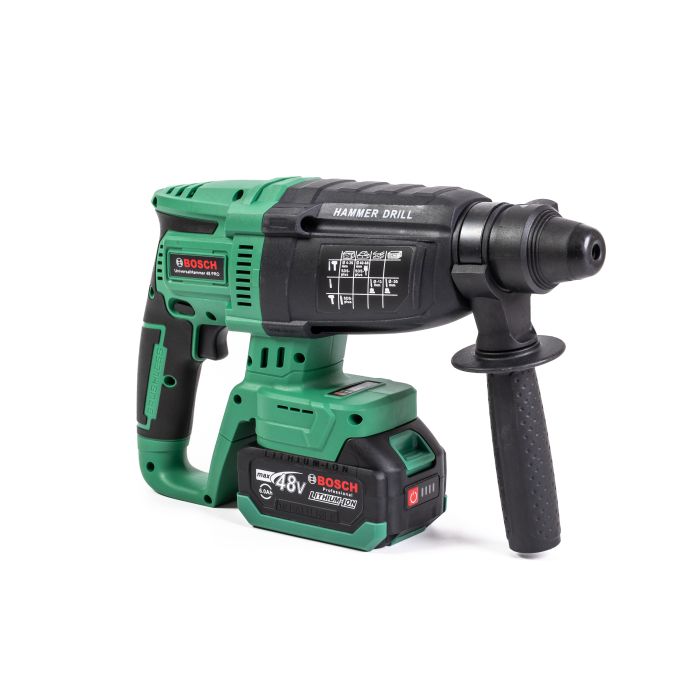 Безщітковий акумуляторний набір Bosch 4в1 (Гайковерт + Шуруповерт + Перфоратор + УШМ) Набір Бош з 3 АКБ по 48V та насадки