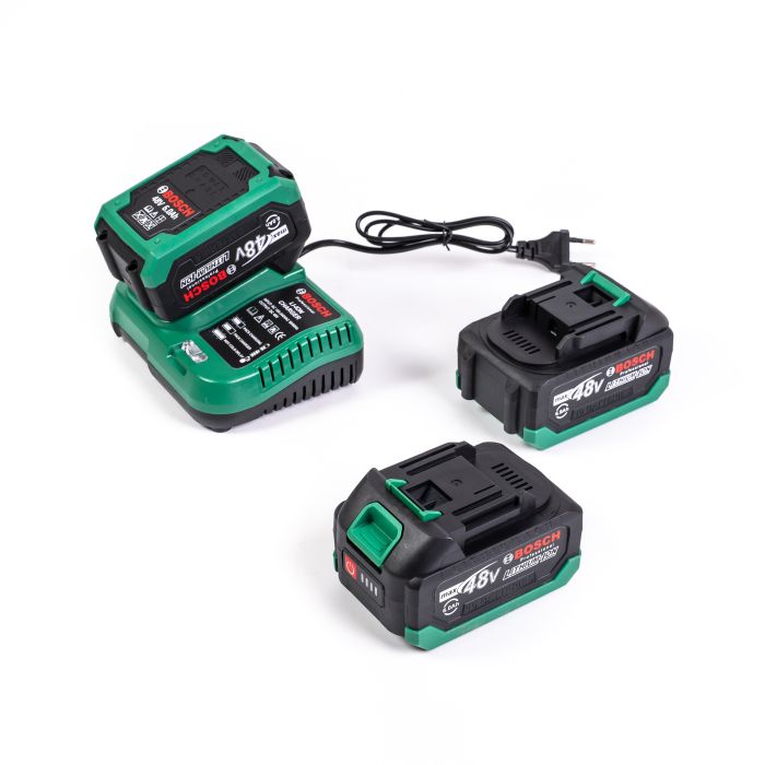 Безщітковий акумуляторний набір Bosch 5в1 (Шуруповерт, Гайковерт, Перфоратор, Пила 20см, УШМ) Бош з 3 АКБ (48V) в кейсі