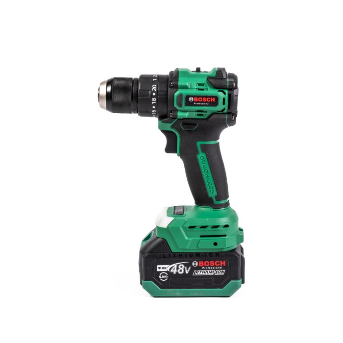 Безщітковий акумуляторний набір Bosch 5в1 (Шуруповерт, Гайковерт, Перфоратор, Пила 20см, УШМ) Бош з 3 АКБ (48V) в кейсі