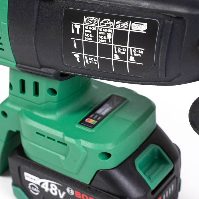 Безщітковий акумуляторний набір Bosch 5в1 (Шуруповерт, Гайковерт, Перфоратор, Пила 20см, УШМ) Бош з 3 АКБ (48V) в кейсі