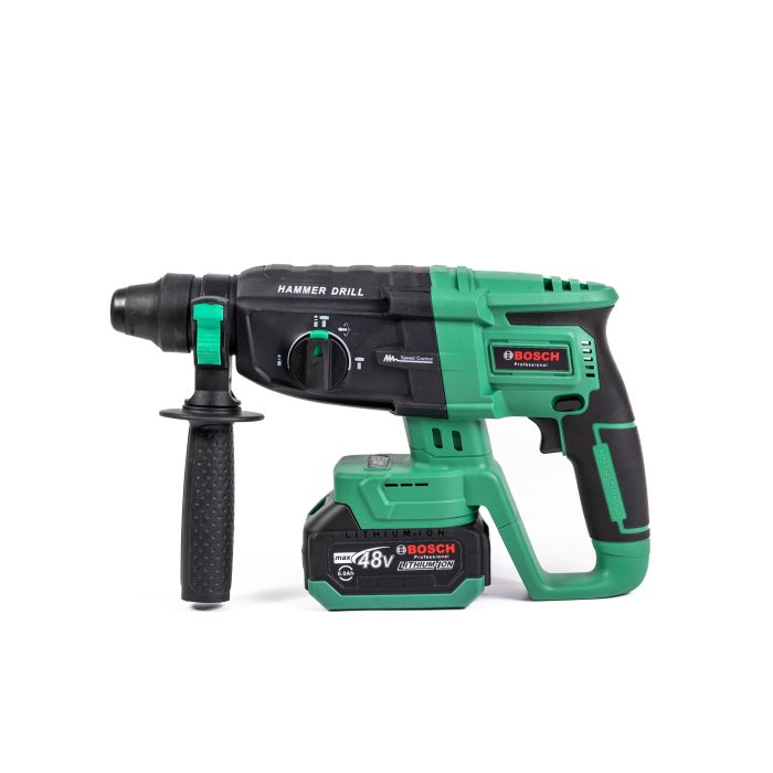 Безщітковий акумуляторний набір Bosch 6в1 (Гайковерт, Шуруповерт, Перфоратор, Секатор, Пила, УШМ) Бош 4 АКБ(48V) та насадки