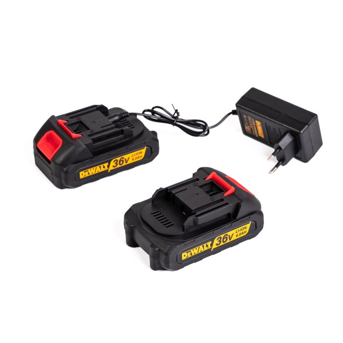 Набір DeWalt 5в1 (Секатор, Пила 20см, Повітродувка, Тример, Висоторіз + штанга 2.5м) Набір садовий Деволт 36V